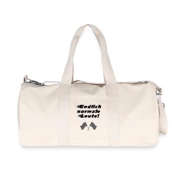 Endlich normale Leute - Rallye - Recycelte Canvas-Sporttasche von Stanley/Stella - Naturweiß - Vorne