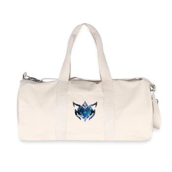 Elegant floral design - Recycled Canvas Sports Bag by Stanley/Stella - natural - Front
