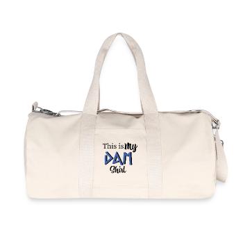 This is my DAM shirt - Percy Jackson inspired art - Recycled Canvas Sports Bag by Stanley/Stella - natural - Front