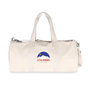 Ultra Running – Courir toute la nuit - Sac de sport en toile recyclée Stanley/Stella - blanc naturel - Devant