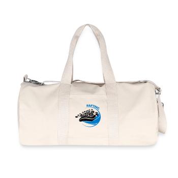 Rafting - Recycelte Canvas-Sporttasche von Stanley/Stella - Naturweiß - Vorne