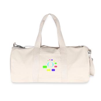 Éruption d’anneau en orbite néon - Sac de sport en toile recyclée Stanley/Stella - blanc naturel - Devant