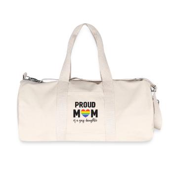 LGBT Pride Month - Stolze Mutter einer schwulen Tochter - Recycelte Canvas-Sporttasche von Stanley/Stella - Naturweiß - Vorne