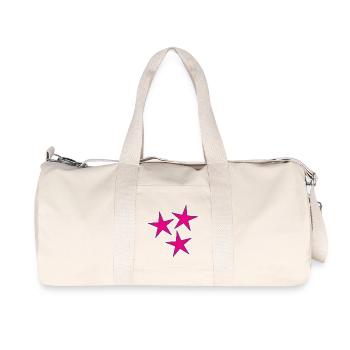 STAR. STARS. STAR. FEAST. ANNIVERSARY. CHRISTMAS - Recycled Canvas Sports Bag by Stanley/Stella - natural - Front