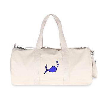 FISH. APRIL FOOL. HOLIDAY. SUMMER. EASTER - Recycled Canvas Sports Bag by Stanley/Stella - natural - Front