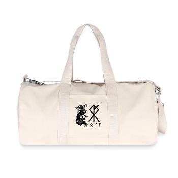 Loup noir Fenrir - Sac de sport en toile recyclée Stanley/Stella - blanc naturel - Devant