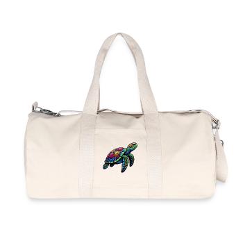 Sea turtle - Recycled Canvas Sports Bag by Stanley/Stella - natural - Front