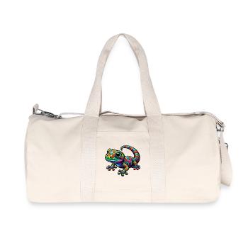 Gecko - Recycelte Canvas-Sporttasche von Stanley/Stella - Naturweiß - Vorne