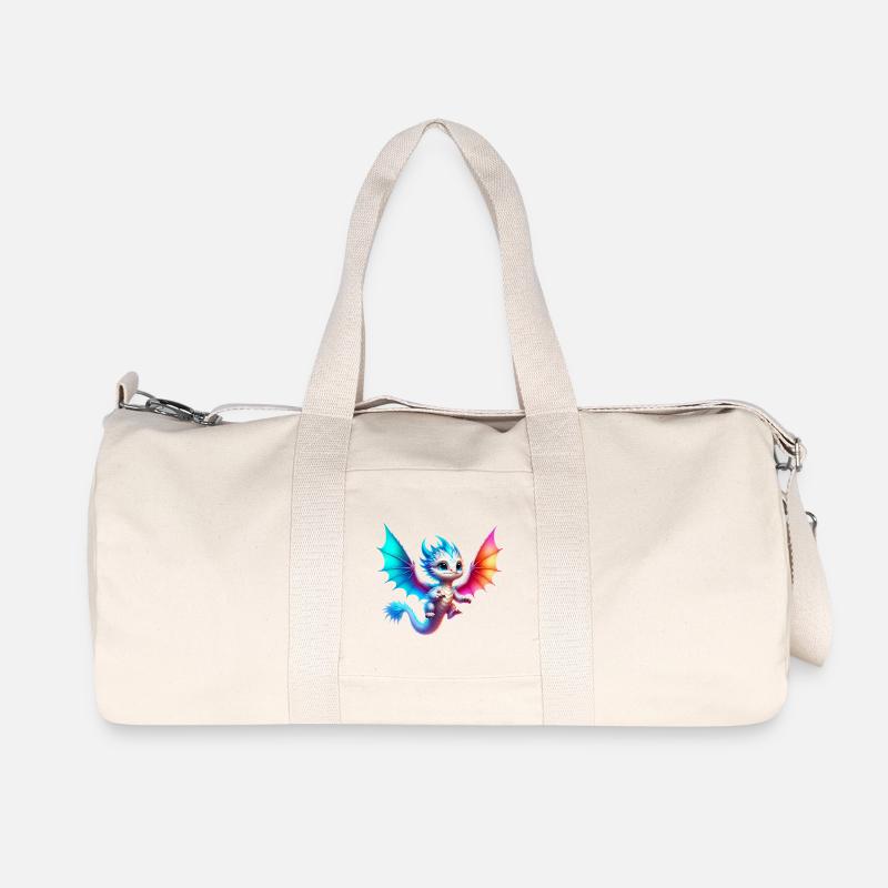 Drache - Recycelte Canvas-Sporttasche von Stanley/Stella - Naturweiß