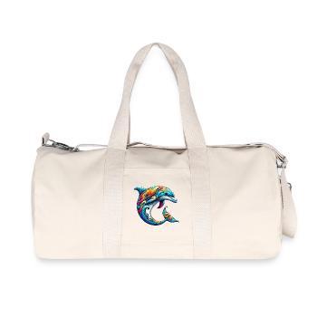 Dolphin - Recycled Canvas Sports Bag by Stanley/Stella - natural - Front