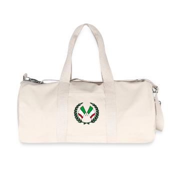 Flags Italy in laurel wreath - Recycled Canvas Sports Bag by Stanley/Stella - natural - Front