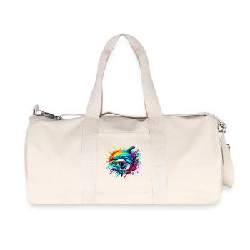 Dauphin - Sac de sport en toile recyclée Stanley/Stella - blanc naturel - Devant