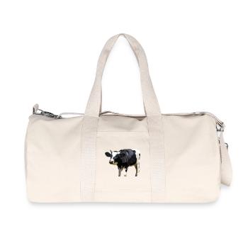 Kuh - Recycelte Canvas-Sporttasche von Stanley/Stella - Naturweiß - Vorne