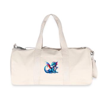 Drache - Recycelte Canvas-Sporttasche von Stanley/Stella - Naturweiß - Vorne