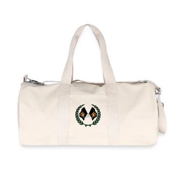 Flags Flemish Brabant Belgium laurel wreath - Recycled Canvas Sports Bag by Stanley/Stella - natural - Front