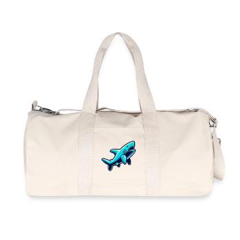 Shark - Recycled Canvas Sports Bag by Stanley/Stella - natural - Front