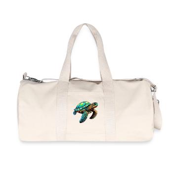 Tortue - Sac de sport en toile recyclée Stanley/Stella - blanc naturel - Devant