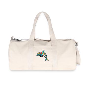 Dolphin - Recycled Canvas Sports Bag by Stanley/Stella - natural - Front