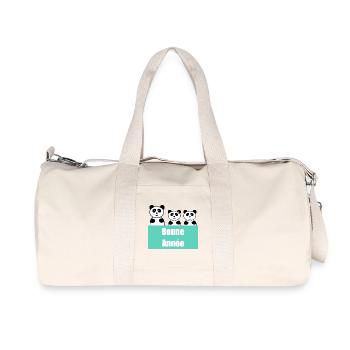 HAPPY NEW YEAR. NEW YEAR'S EVE. NEW YEAR - Recycled Canvas Sports Bag by Stanley/Stella - natural - Front