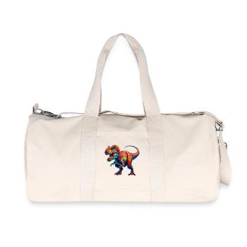 Dinosaur - Recycled Canvas Sports Bag by Stanley/Stella - natural - Front