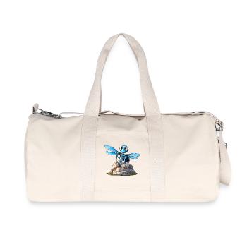 Libelle Bergsteiger / Wandern Libellen - Recycelte Canvas-Sporttasche von Stanley/Stella - Naturweiß - Vorne