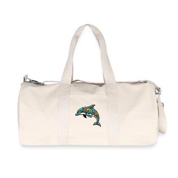 Dolphin - Recycled Canvas Sports Bag by Stanley/Stella - natural - Front