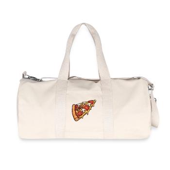 Pizza - Recycled Canvas Sports Bag by Stanley/Stella - natural - Front