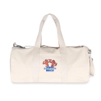 Muscle Dog Beach Santa Monica - Recycled Canvas Sports Bag by Stanley/Stella - natural - Front