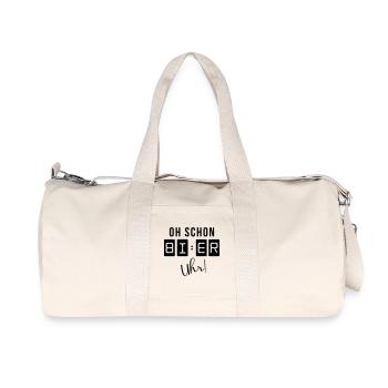 Oh belle horloge à bière - Sac de sport en toile recyclée Stanley/Stella - blanc naturel - Devant