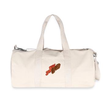 Salami Bread Cartoon - Recycled Canvas Sports Bag by Stanley/Stella - natural - Front