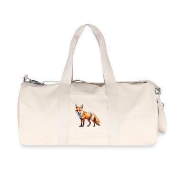 Fuchs1 - Recycelte Canvas-Sporttasche von Stanley/Stella - Naturweiß - Vorne