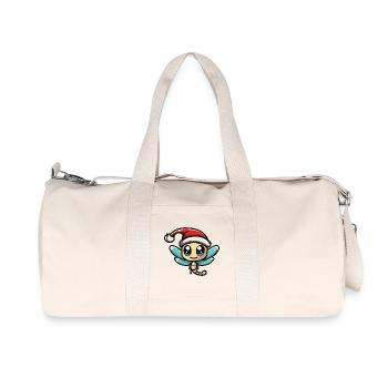 Libelle Weihnachten - Recycelte Canvas-Sporttasche von Stanley/Stella - Naturweiß - Vorne