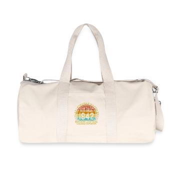 1942 Vintage Retro Birthday Gift - Recycled Canvas Sports Bag by Stanley/Stella - natural - Front