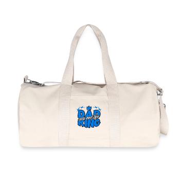 PAPA Tu es le roi - Sac de sport en toile recyclée Stanley/Stella - blanc naturel - Devant