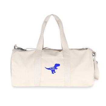 Grumpysaurus Drôle de dinosaure T-Rex bleu - Sac de sport en toile recyclée Stanley/Stella - blanc naturel - Devant
