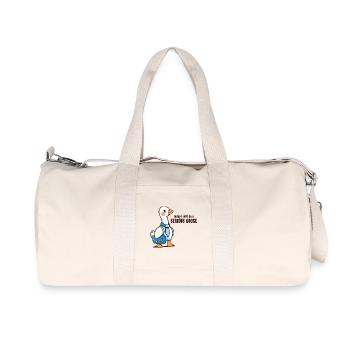 Aujourd’hui, je vais être une vraie oie - Sac de sport en toile recyclée Stanley/Stella - blanc naturel - Devant