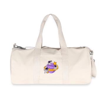 Astronaut team in space moon sphere - Recycled Canvas Sports Bag by Stanley/Stella - natural - Front