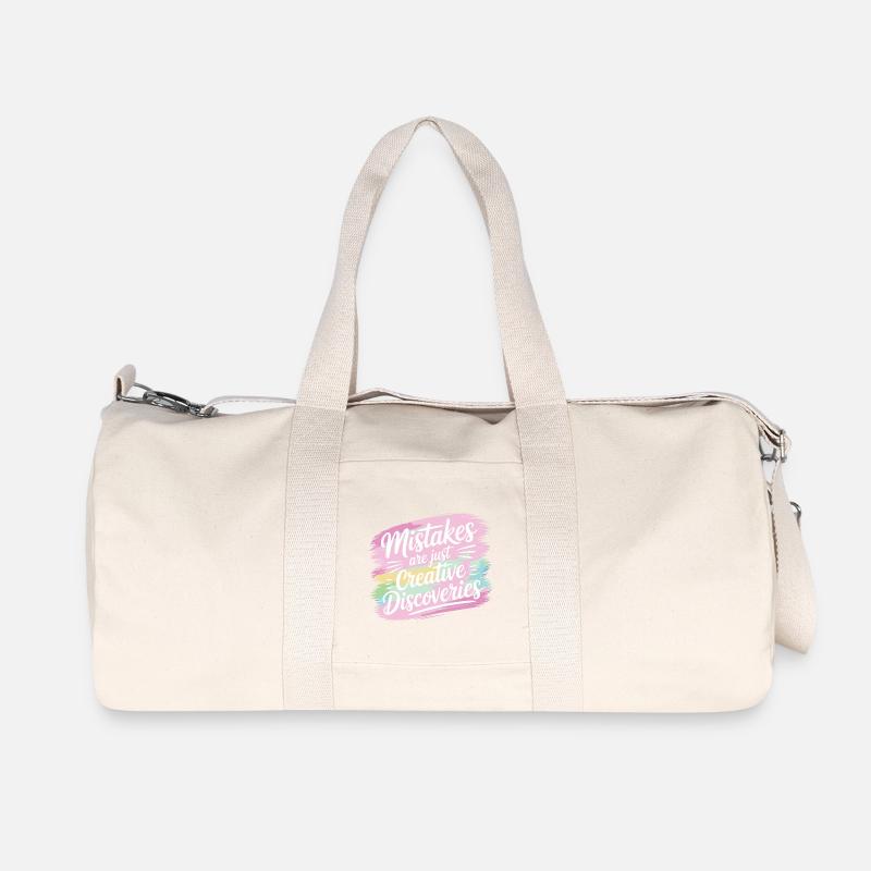 Creative Discoveries Motivation Design - Recycelte Canvas-Sporttasche von Stanley/Stella - Naturweiß