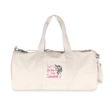 I'm a schoolchild school enrollment unicorn - Recycled Canvas Sports Bag by Stanley/Stella - natural - Front