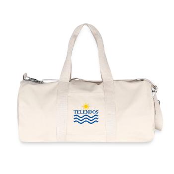Telendos Island Sun Waves - Recycled Canvas Sports Bag by Stanley/Stella - natural - Front