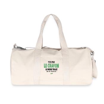 T’es pas le crayon le mieux taillé de la trousse - Sac de sport en toile recyclée Stanley/Stella - blanc naturel - Devant