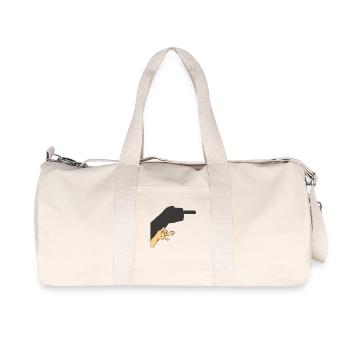 Shadow of a dog or not - Recycled Canvas Sports Bag by Stanley/Stella - natural - Front