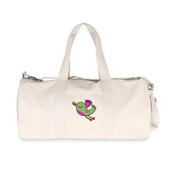 Little Green Bird - Recycled Canvas Sports Bag by Stanley/Stella - natural - Front