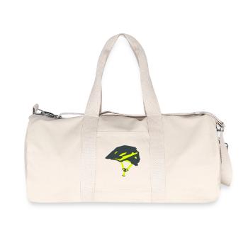 Graphique du casque de vélo Enduro - Sac de sport en toile recyclée Stanley/Stella - blanc naturel - Devant