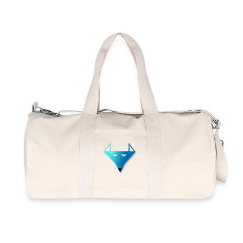 Polarwolf - Recycelte Canvas-Sporttasche von Stanley/Stella - Naturweiß - Vorne