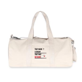THAT WASNT A CRASH THAT WAS NETCODE V2 - Recycelte Canvas-Sporttasche von Stanley/Stella - Naturweiß - Vorne