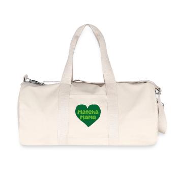Matcha Mama Heart - Recycled Canvas Sports Bag by Stanley/Stella - natural - Front