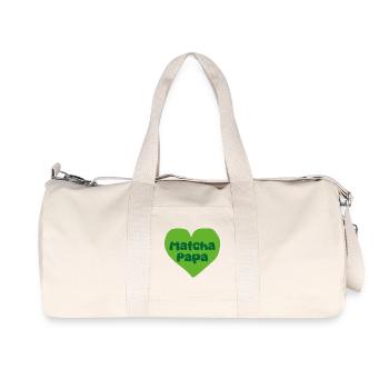 Matcha Dad Heart - Recycled Canvas Sports Bag by Stanley/Stella - natural - Front
