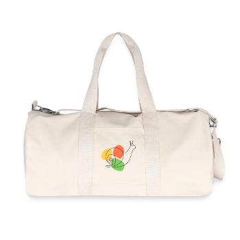 Abstract interpretation of the garden snail - Recycled Canvas Sports Bag by Stanley/Stella - natural - Front