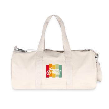 Le pilote Simson Schwalbe Ossi - Sac de sport en toile recyclée Stanley/Stella - blanc naturel - Devant